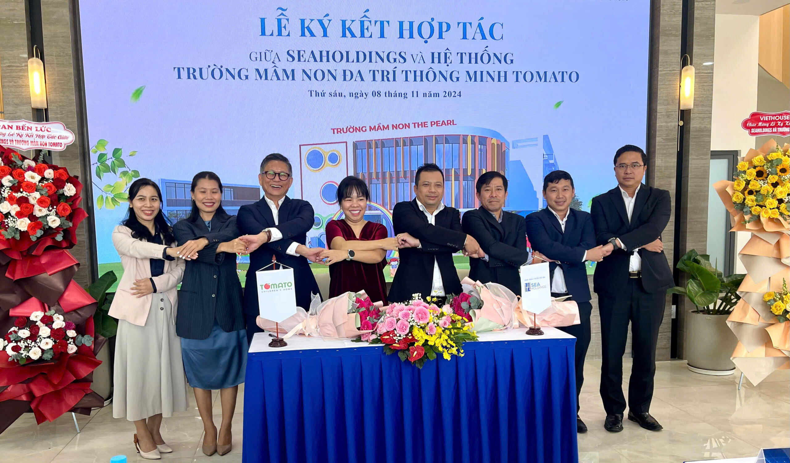 SEAHOLDINGS KÝ KẾT HỢP TÁC VỚI HỆ THỐNG TRƯỜNG MẦM NON ĐA TRÍ THÔNG MINH TOMATO THUỘC KHU DÂN CƯ THE PEARL RIVERSIDE 6 16 năm đồng hành, Seaholdings kiến tạo giá trị sống