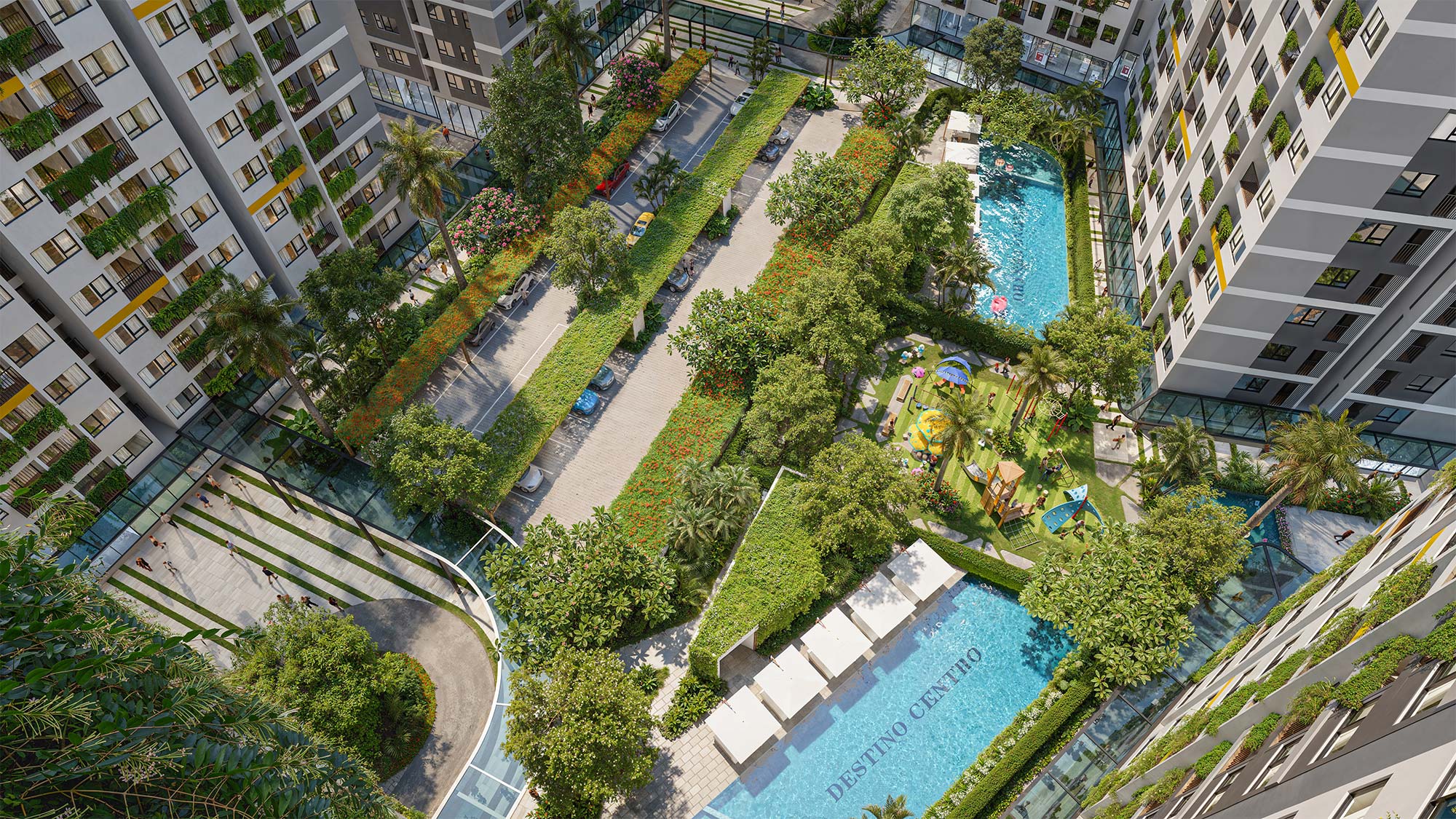 "Cơn sốt" Cielo: Khi căn hộ đa trung tâm kiến tạo chuẩn sống mới 4 Công viên xanh nội khu đẳng cấp tại Cielo. Ảnh Seaholdings