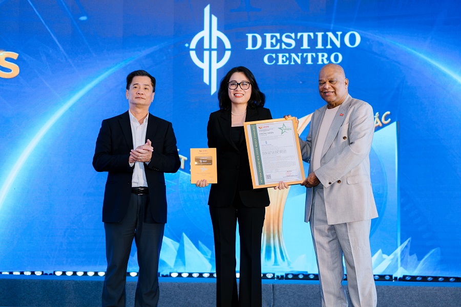 Destino Centro được vinh danh tại giải thưởng Đạt chuẩn VRES – Xuất sắc Việt Nam 2025 4 1destinocentro